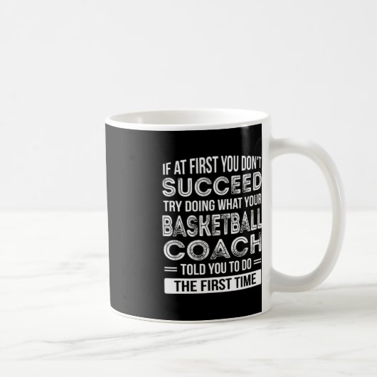 Basketbal Coach Gift Fun Bedankt Cadeau Koffiemok (Rechts)