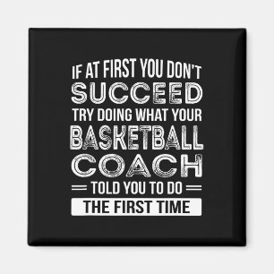 Basketbal Coach Gift Fun Bedankt Cadeau Magneet