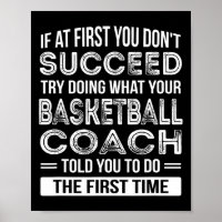 Basketbal Coach Gift Fun Bedankt Cadeau