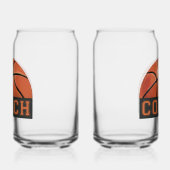 Basketbal coach glaswerk blikvorm glas (Links)