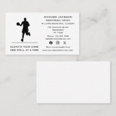 Basketbal Coach Instructeur Sport Sociale Media Visitekaartje (Voorkant / Achterkant)