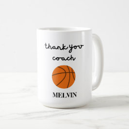 Basketbal Coach Mok, sportcadeau, dank u cadeau, Koffiemok