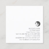 Basketbal Coach Scout Professioneel Sportplein Vierkante Visitekaartje (Achterkant)