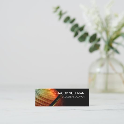 Basketbal Coach Scout Professionele Sport Mini Visitekaartje (Staand voorkant)
