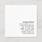 Basketbal Coach Scout Professionele Sport Vierkante Visitekaartje (Achterkant)