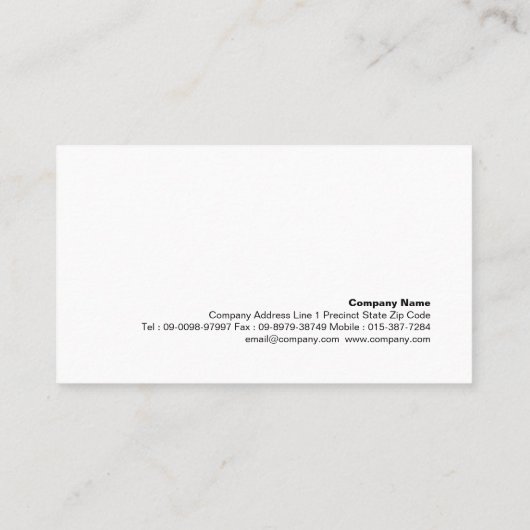 Basketbal Coach Scout Professionele Sport Visitekaartje (Achterkant)