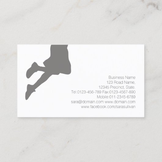 Basketbal Coach Scout Professionele Sport Visitekaartje (Achterkant)