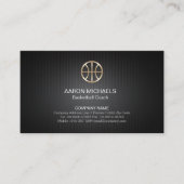 Basketbal Coach Scout Professionele Sport Visitekaartje (Voorkant)