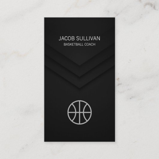 Basketbal Coach Scout Professionele Sport Visitekaartje (Voorkant)