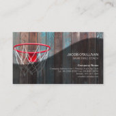 Basketbal Coach Scout Professionele Sport Visitekaartje (Voorkant)
