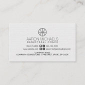 Basketbal Coach Scout Professionele Sport Visitekaartje (Voorkant)