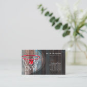 Basketbal Coach Scout Professionele Sport Visitekaartje (Staand voorkant)