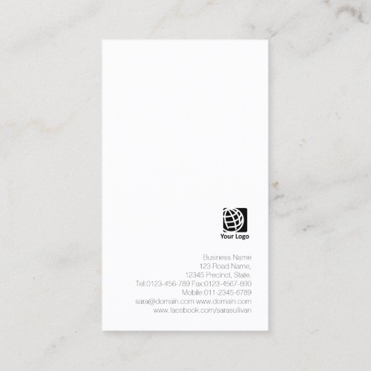 Basketbal Coach Scout Professionele Sport Visitekaartje (Achterkant)