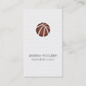 Basketbal Coach Scout Professionele Sport Visitekaartje (Voorkant)