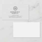 Basketbal Coach Scout Professionele Sport Visitekaartje (Voorkant / Achterkant)