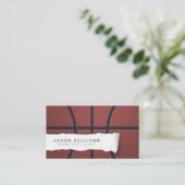 Basketbal Coach Scout Professionele Sportzaken Visitekaartje (Staand voorkant)