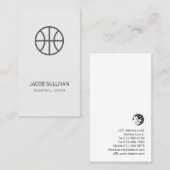 Basketbal Coach Scout Professionele Sportzaken Visitekaartje (Voorkant / Achterkant)