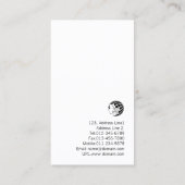 Basketbal Coach Scout Professionele Sportzaken Visitekaartje (Achterkant)