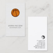 Basketbal Coach Scout Professionele Sportzaken Visitekaartje (Voorkant / Achterkant)