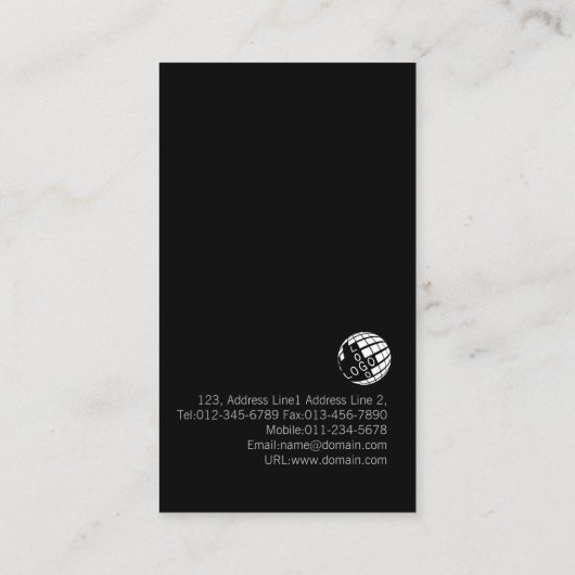 Basketbal Coach Scout Professionele Sportzaken Visitekaartje (Achterkant)