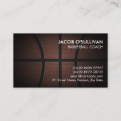 Basketbal Coach Scout Visitekaartje (Voorkant)