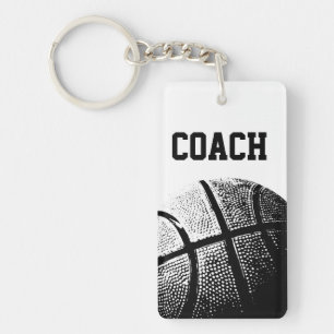 Basketbal coach sleutelhanger