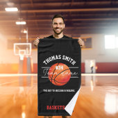 basketbal coach speler team handdoek