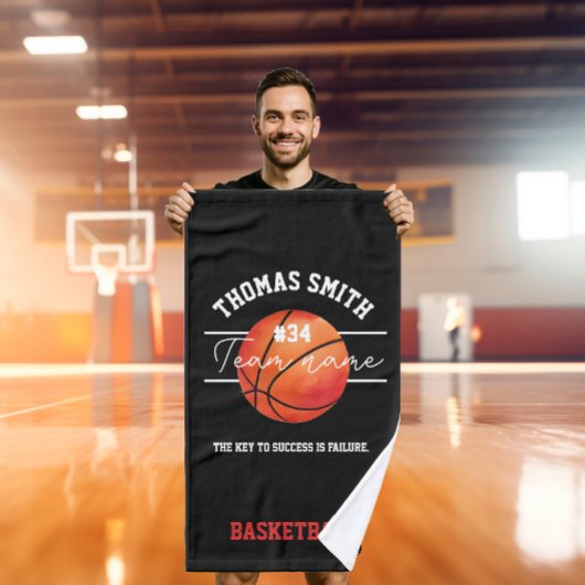 basketbal coach speler team handdoek