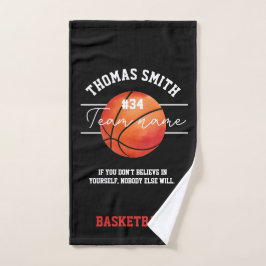 basketbal coach speler team handdoek