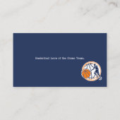 Basketbal Coach | Sport Visitekaartje (Achterkant)