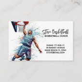 Basketbal Coach Trainer Visitekaartje (Voorkant)