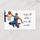 Basketbal Coach Trainer Visitekaartje (Achterkant)
