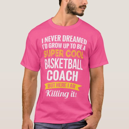 Basketbal Coach Tshirt Gifts Grappig (Voorkant)