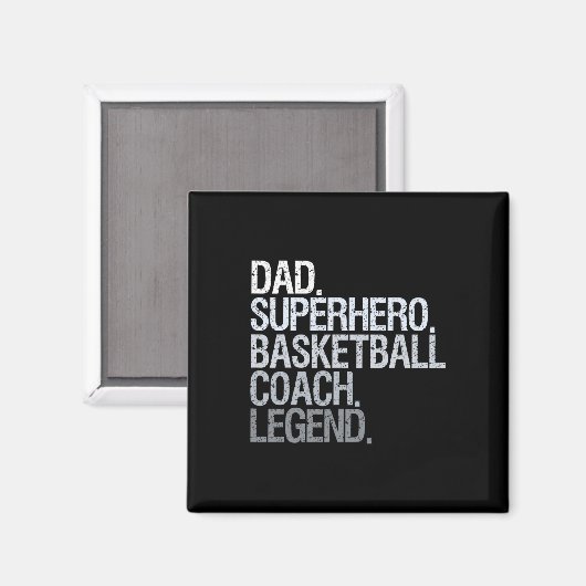 Basketbal coach vader 1 magneet (Voorkant / Achterkant)