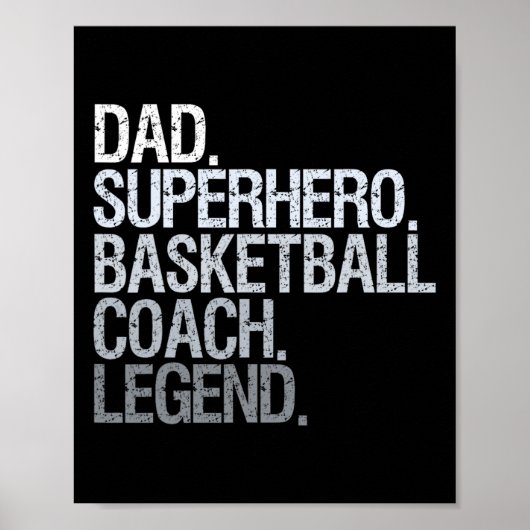 Basketbal coach vader 1 poster (Voorkant)