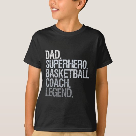 Basketbal coach vader 1 t-shirt (Voorkant)