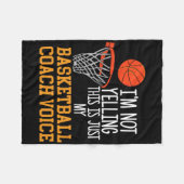 Basketbal Coach Voice Fleece Deken (Voorkant (Horizontaal))
