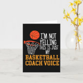 Basketbal Coach Voice Kaart (Gele Bloem)