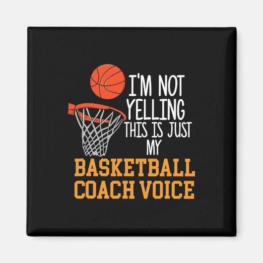Basketbal Coach Voice Magneet (Voorkant)