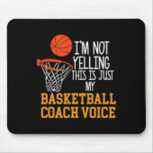 Basketbal Coach Voice Muismat (Voorkant)