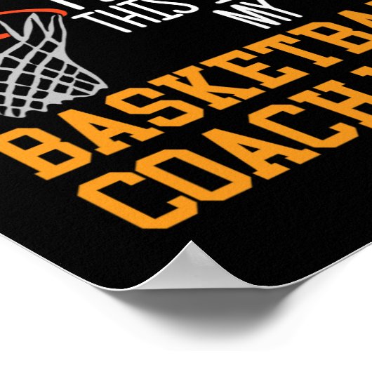 Basketbal Coach Voice Poster (Hoek)