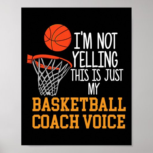 Basketbal Coach Voice Poster (Voorkant)