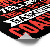 Basketbal Coach Voice Poster (Hoek)