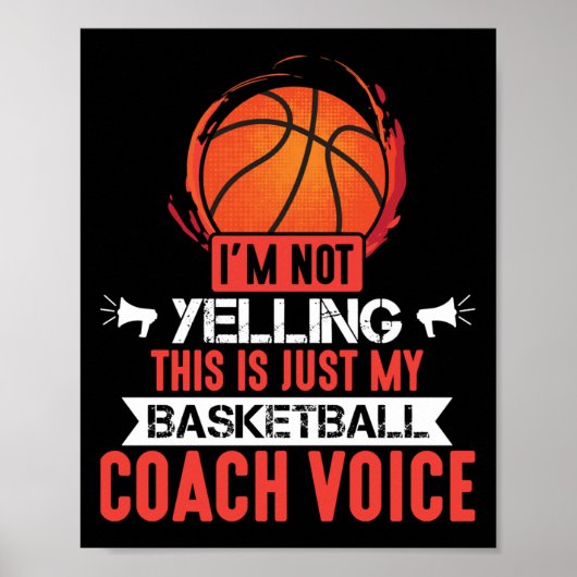 Basketbal Coach Voice Poster (Voorkant)