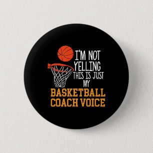 Basketbal Coach Voice Ronde Button 5,7 Cm