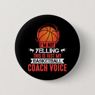 Basketbal Coach Voice Ronde Button 5,7 Cm