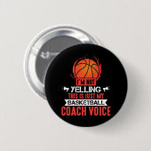 Basketbal Coach Voice Ronde Button 5,7 Cm (Voorkant /achterkant)