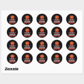 Basketbal Coach Voice Ronde Sticker (Vel)