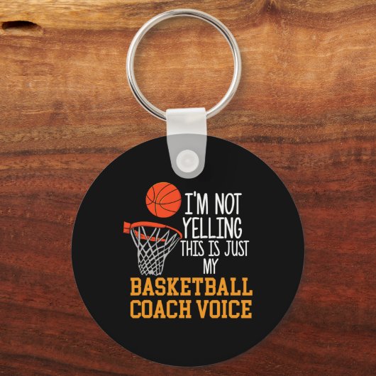 Basketbal Coach Voice Sleutelhanger (Voorkant)