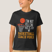 Basketbal Coach Voice T-shirt (Voorkant)